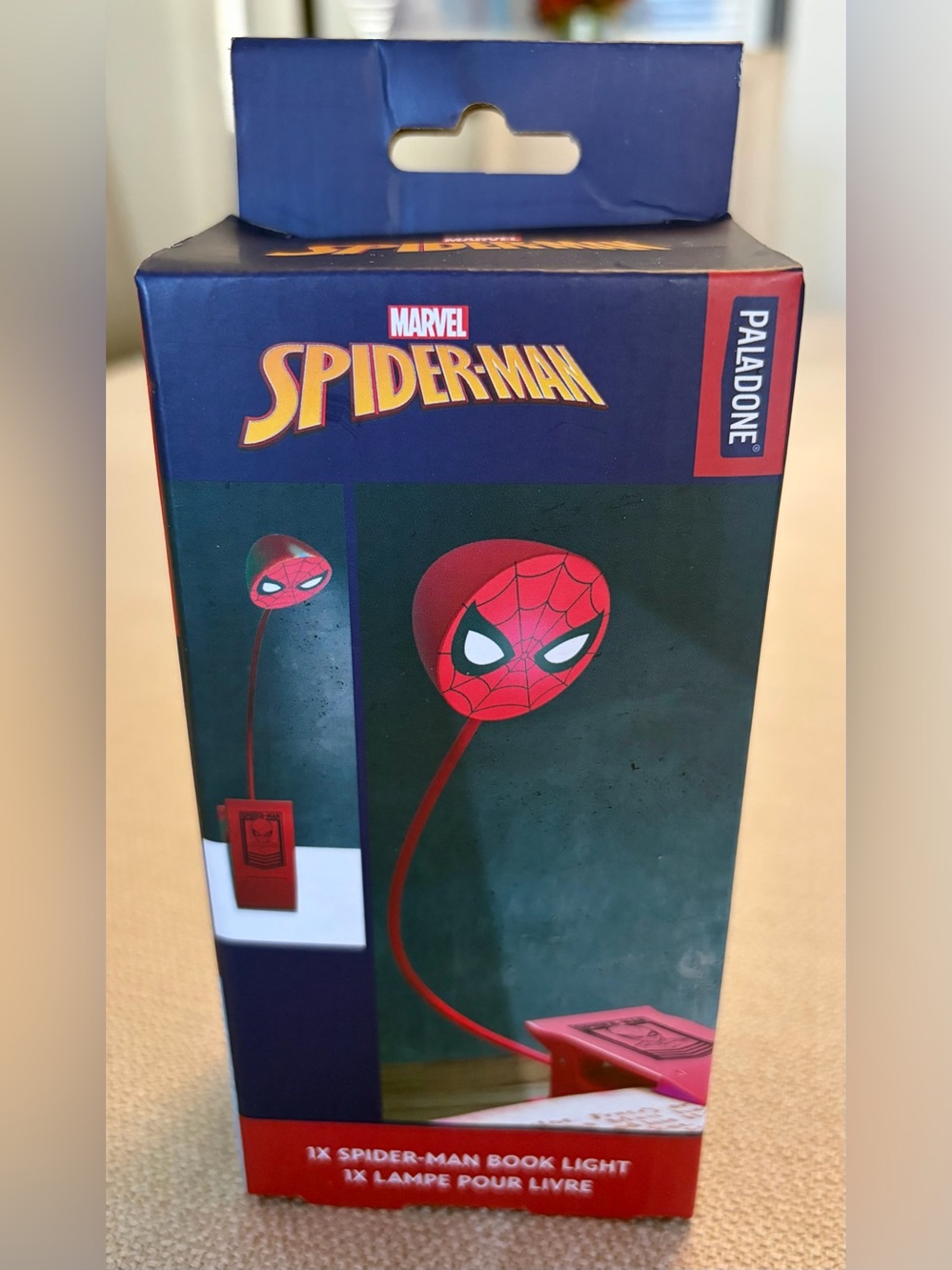 Marvel Spider-Man Clip On Red Book Light